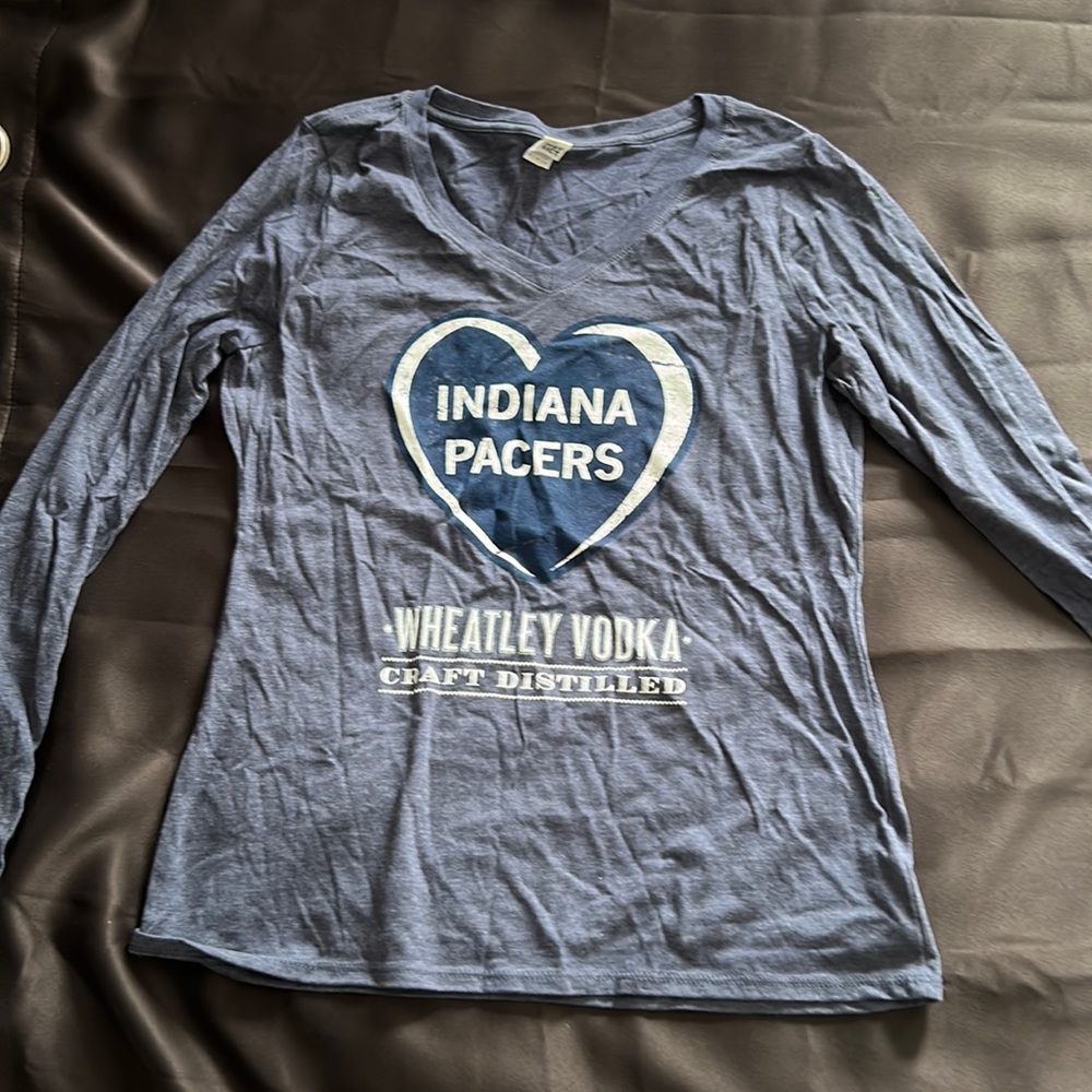 Navy blue pacers shirt